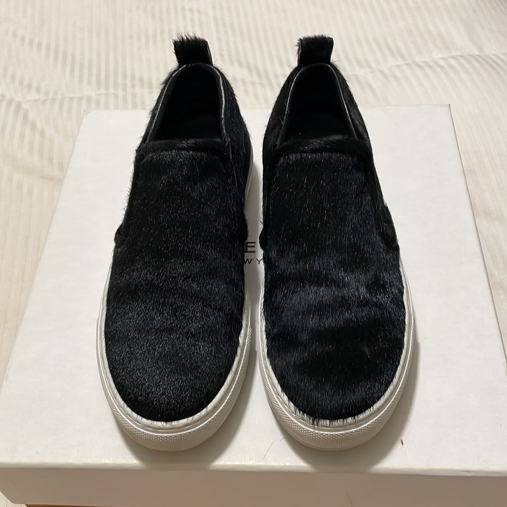 Lafayette 148 black calf skin sneakers
